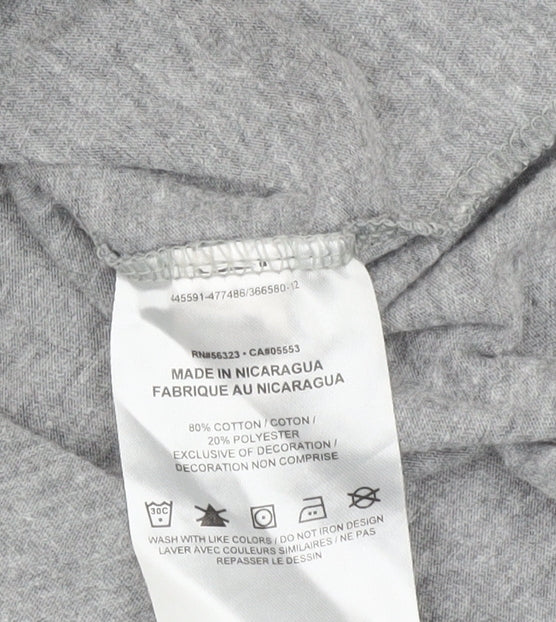Unisex Adults UK Size XL Nike Grey Jersey T-Shirt