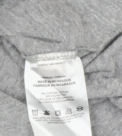 Unisex Adults UK Size XL Nike Grey Jersey T-Shirt