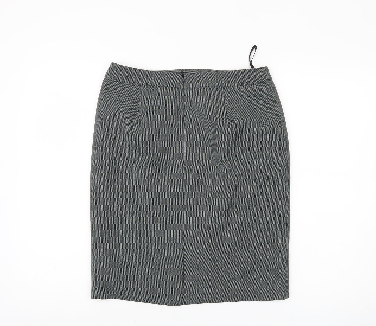 BHS Women’s Grey Knee Length Pencil Skirt Size 10