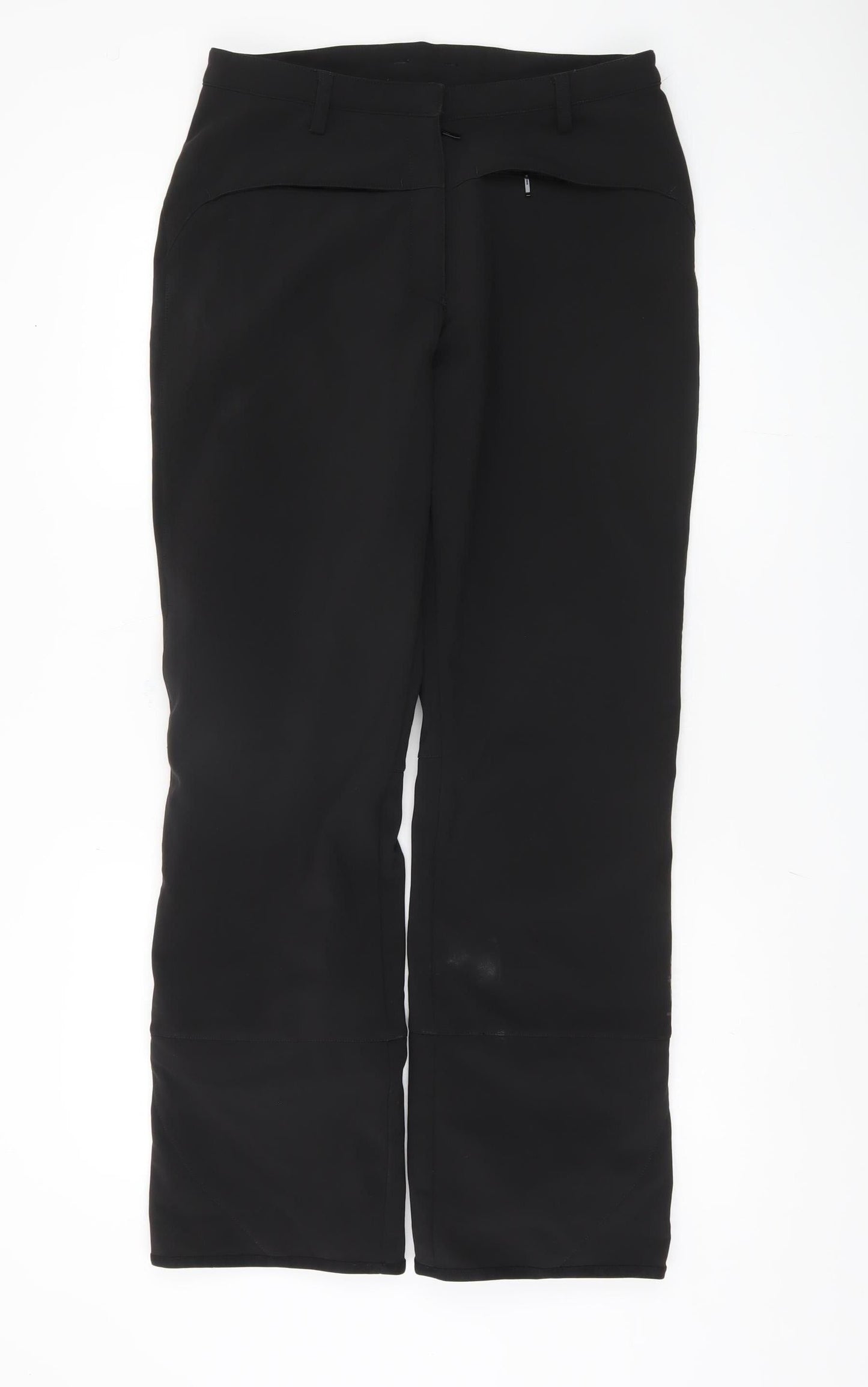 Oxylane Black Women's Trousers Size 14 Mid Rise