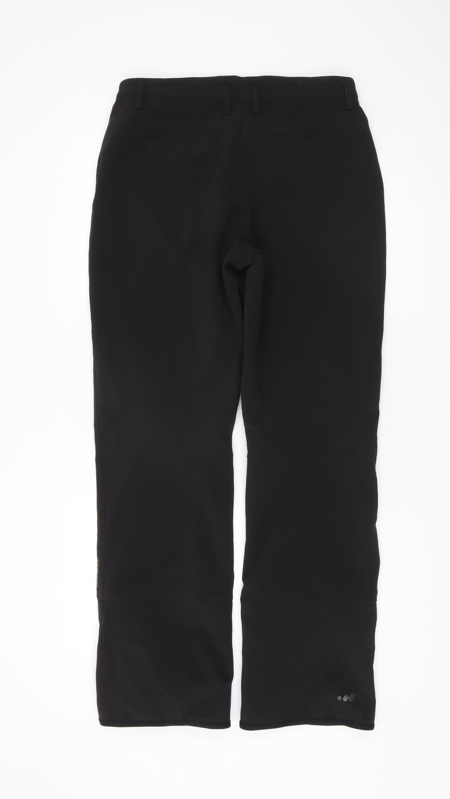 Oxylane Black Women's Trousers Size 14 Mid Rise
