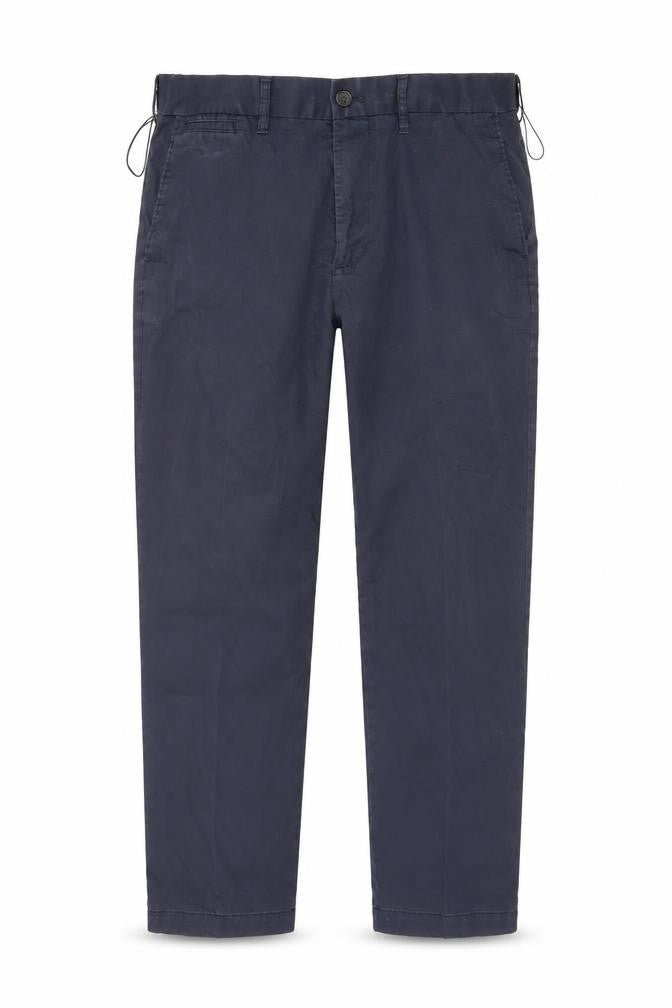 Mens UK Size 34 Marks and Spencer Regular Fit Chino Blue Trousers