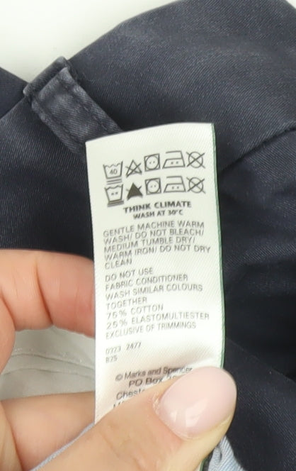 Marks and Spencer Blue Chino Trousers - 34 Regular