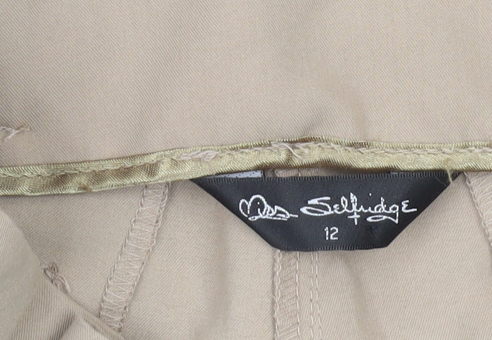 Miss Selfridge Beige Culotte Shorts, Women Size 12