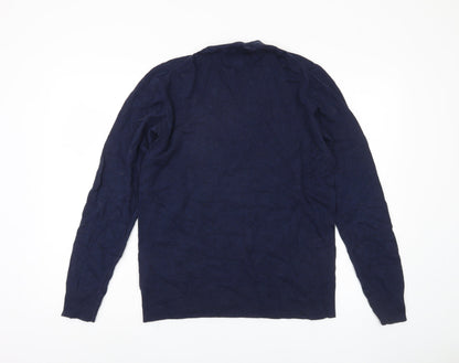 American Eagle Men's Blue Pullover Jumper M