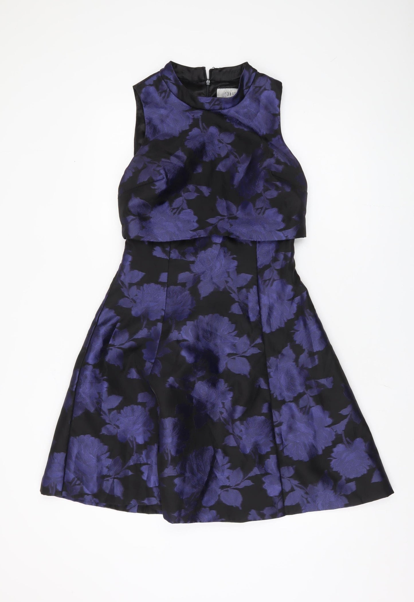 Coast Women's Purple Floral Fit & Flare Dress, Size 10