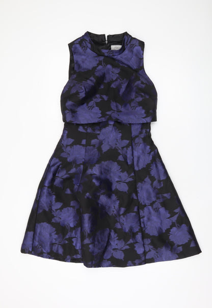 Coast Women's Purple Floral Fit & Flare Dress, Size 10