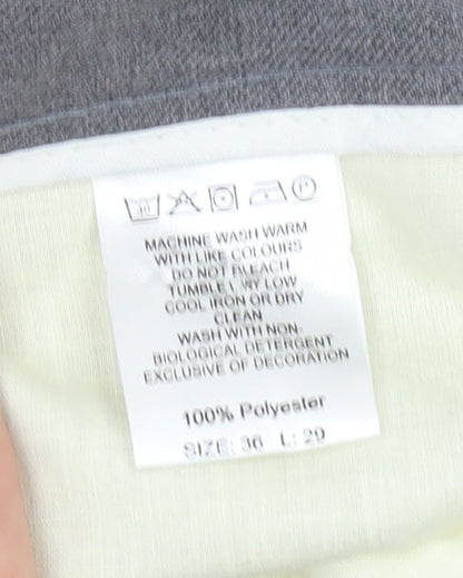 Farah Men's Grey Classic Dress Pants