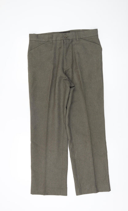 Farah Men's Grey Trousers, Size 32, Classic Fit