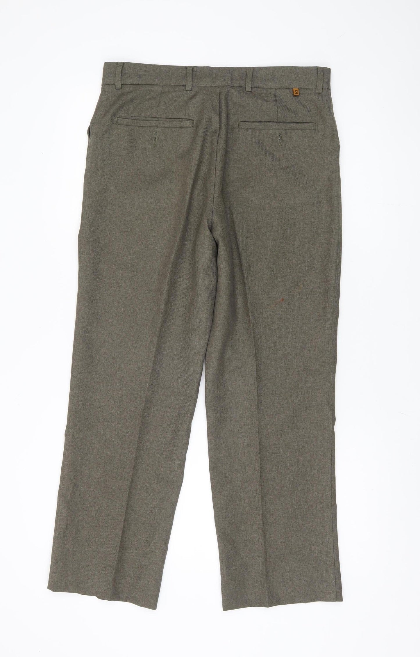 Farah Men's Grey Trousers, Size 32, Classic Fit