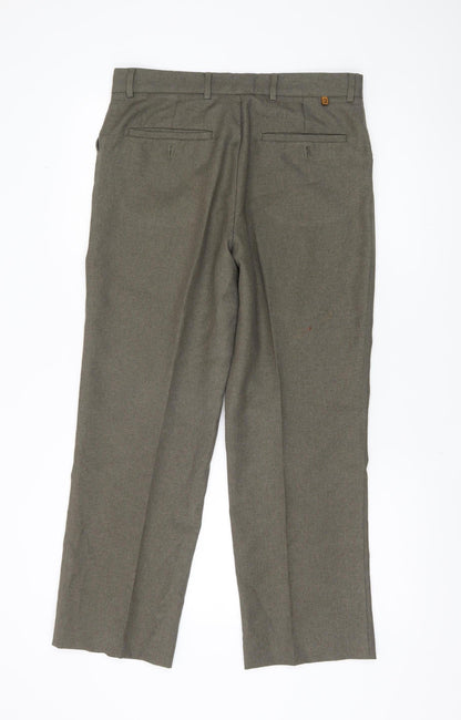 Farah Men's Grey Trousers, Size 32, Classic Fit