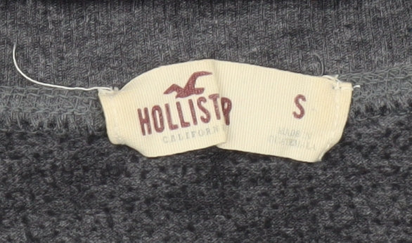 Hollister Women's Grey Pullover Sweatshirt, Size S