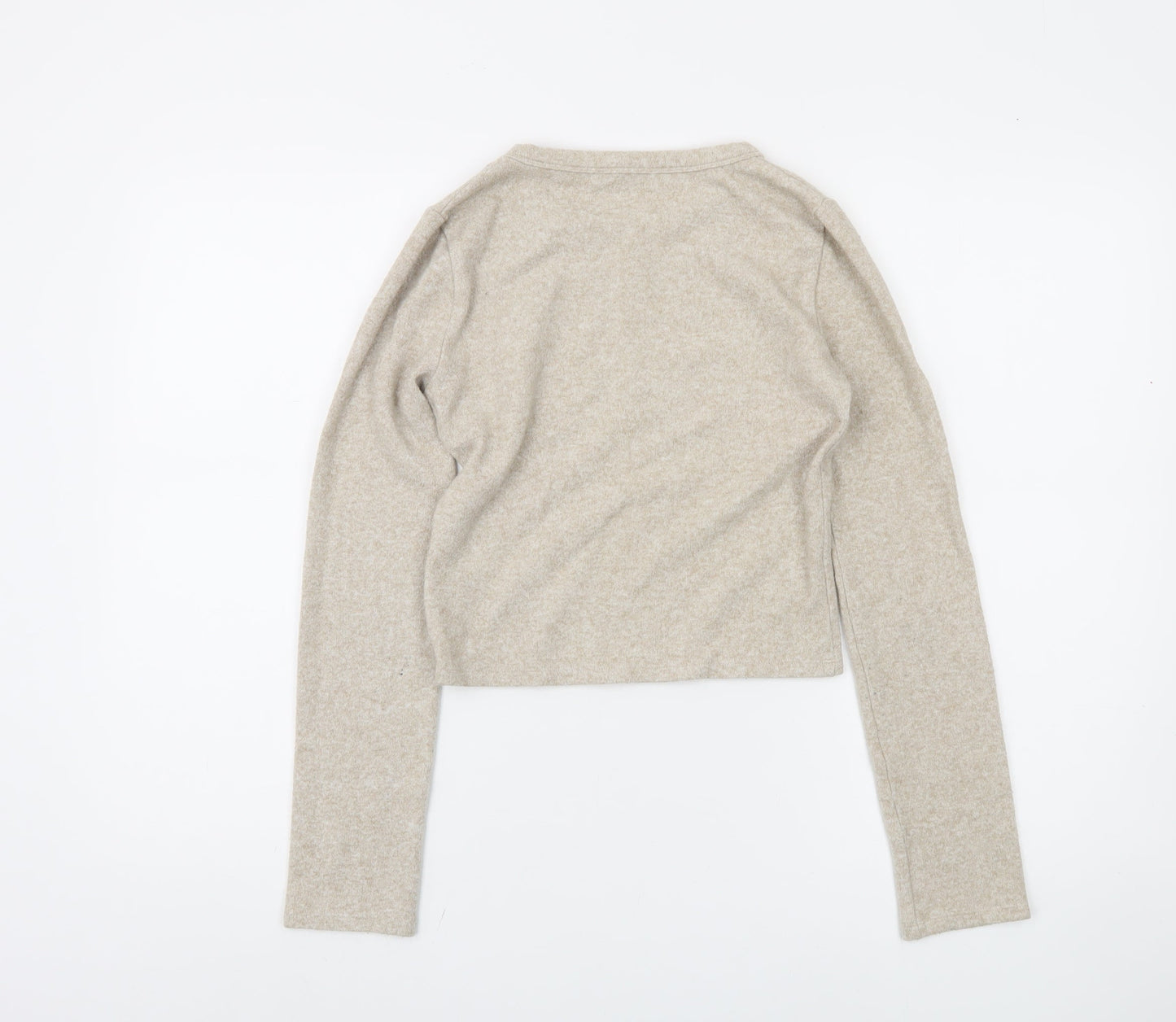 Womens UK Size 12 Zara Beige Pullover Jumper
