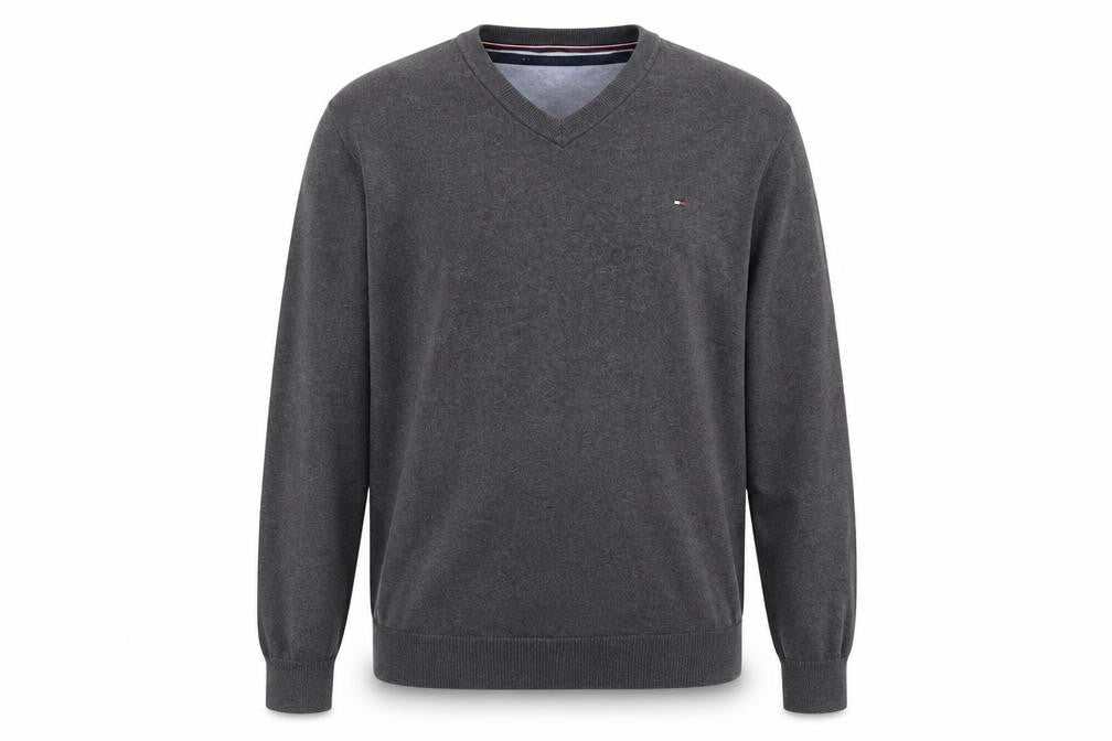 Mens UK Size 2XL Tommy Hilfiger Grey Pullover Jumper