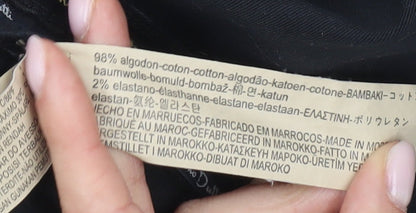 Massimo Dutti Men's Black Chino Trousers Size 32