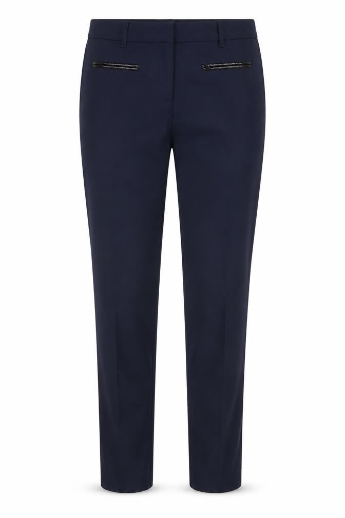 Womens UK Size 10 Tommy Hilfiger Regular Fit Casual Business Blue Trousers