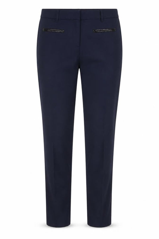 Womens UK Size 10 Tommy Hilfiger Regular Fit Casual Business Blue Trousers