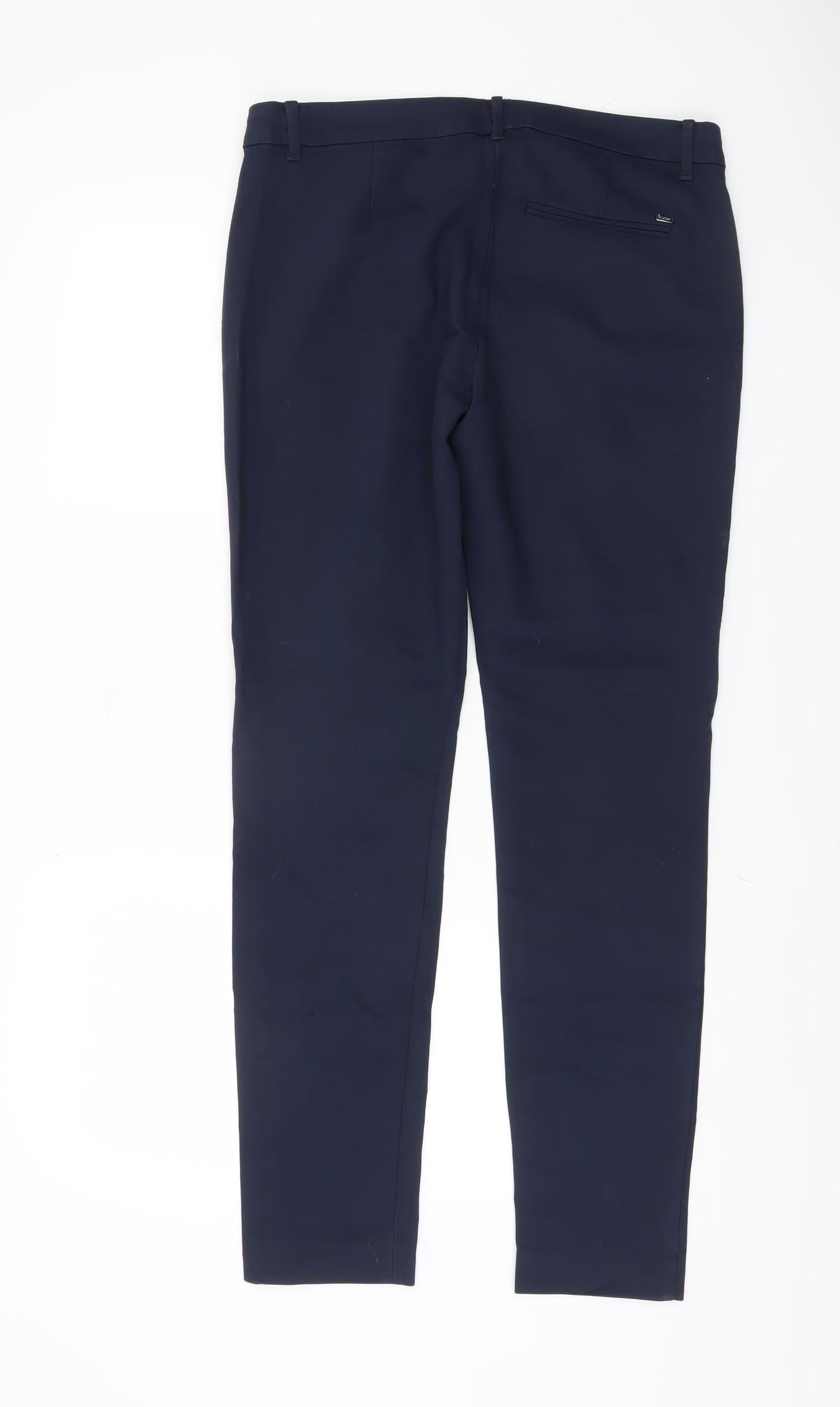 Womens UK Size 10 Tommy Hilfiger Regular Fit Casual Business Blue Trousers