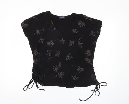 Womens UK Size XL Saloos Collection Black Basic Blouse