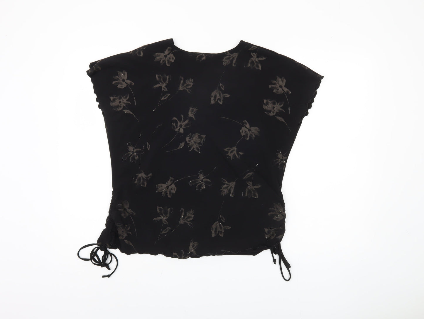 Womens UK Size XL Saloos Collection Black Basic Blouse