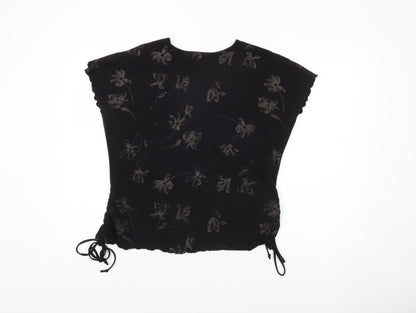 Womens UK Size XL Saloos Collection Black Basic Blouse