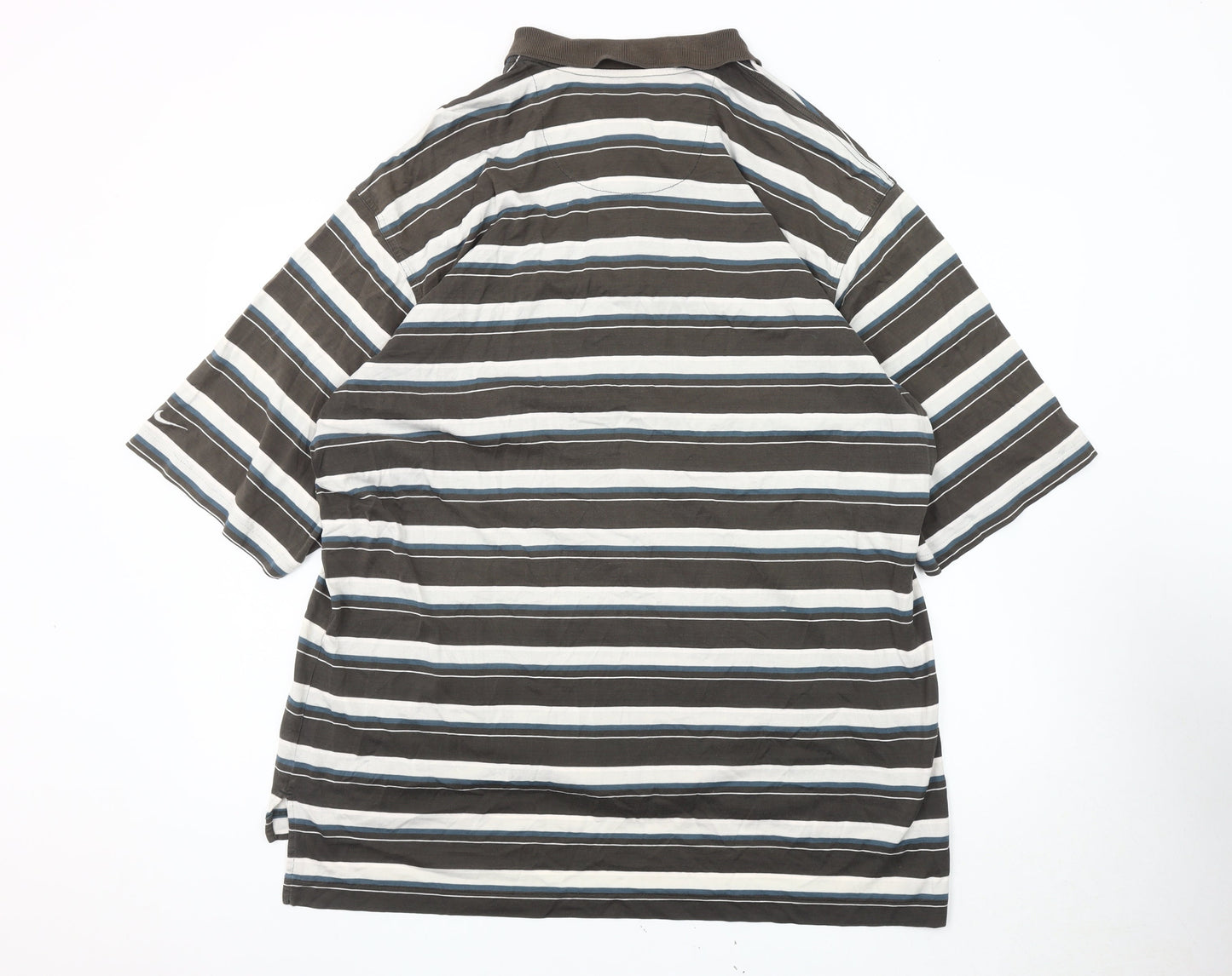 Nike Men's Multicoloured XL Striped Polo Shirt