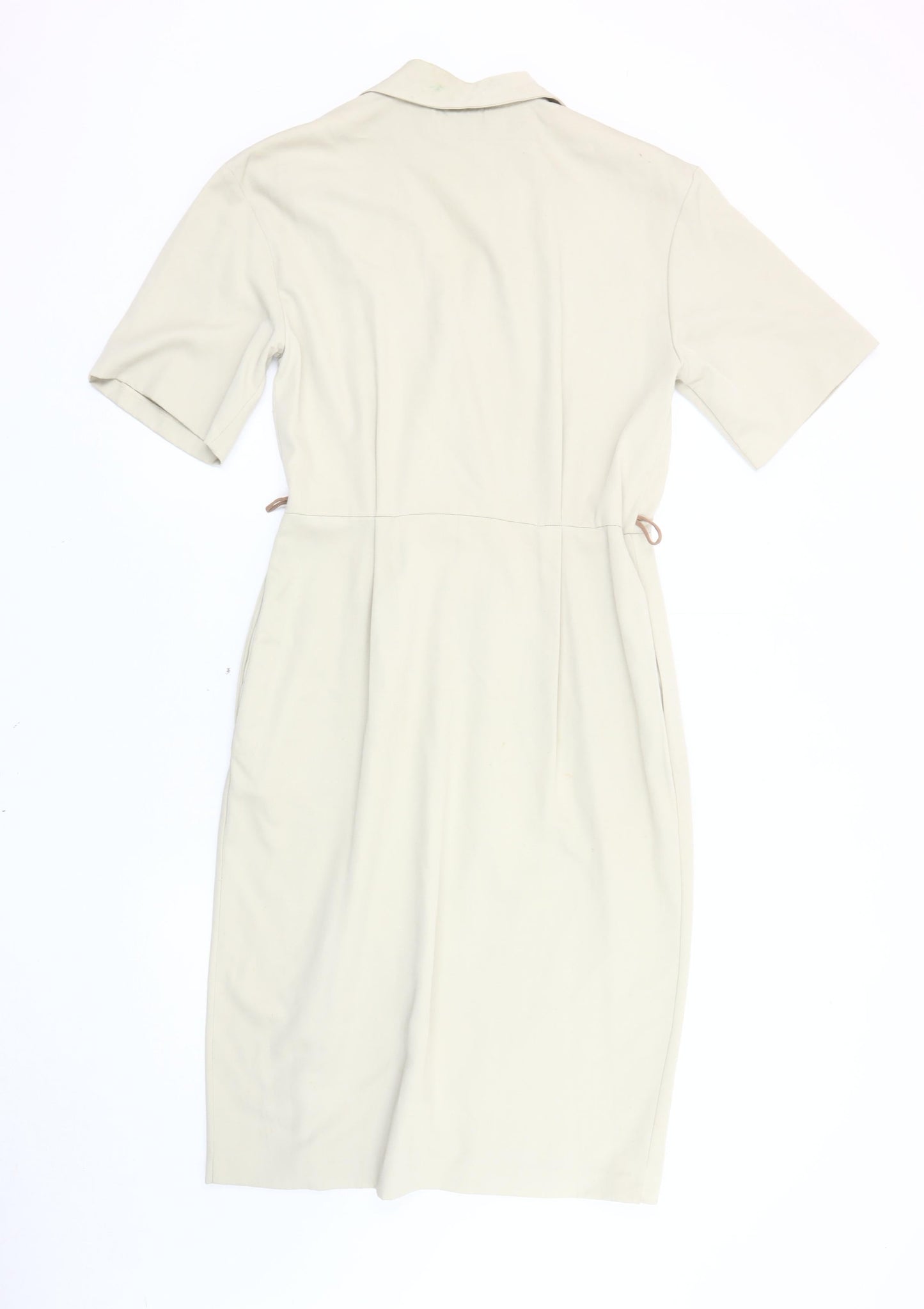 St Michael Women's Beige Shirt Dress, Size 12