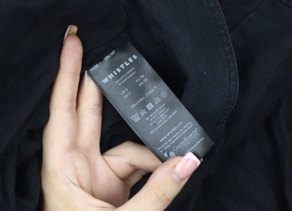 Whistles Women's Black Size 4 Lyocell Jumpsuit