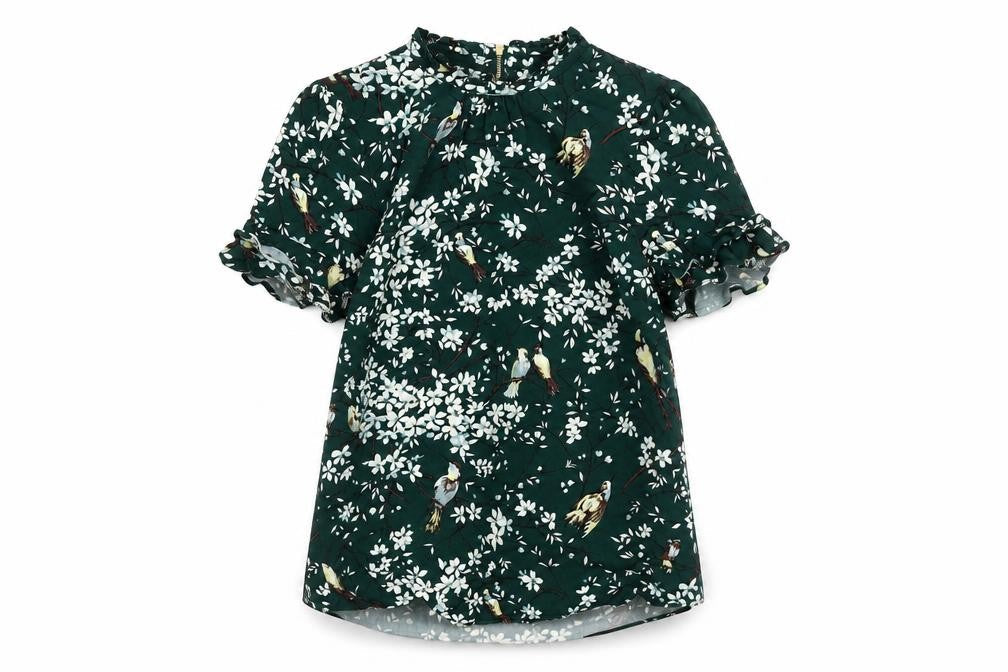 Womens UK Size 6 Oasis Multicoloured Basic Blouse