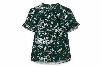 Womens UK Size 6 Oasis Multicoloured Basic Blouse