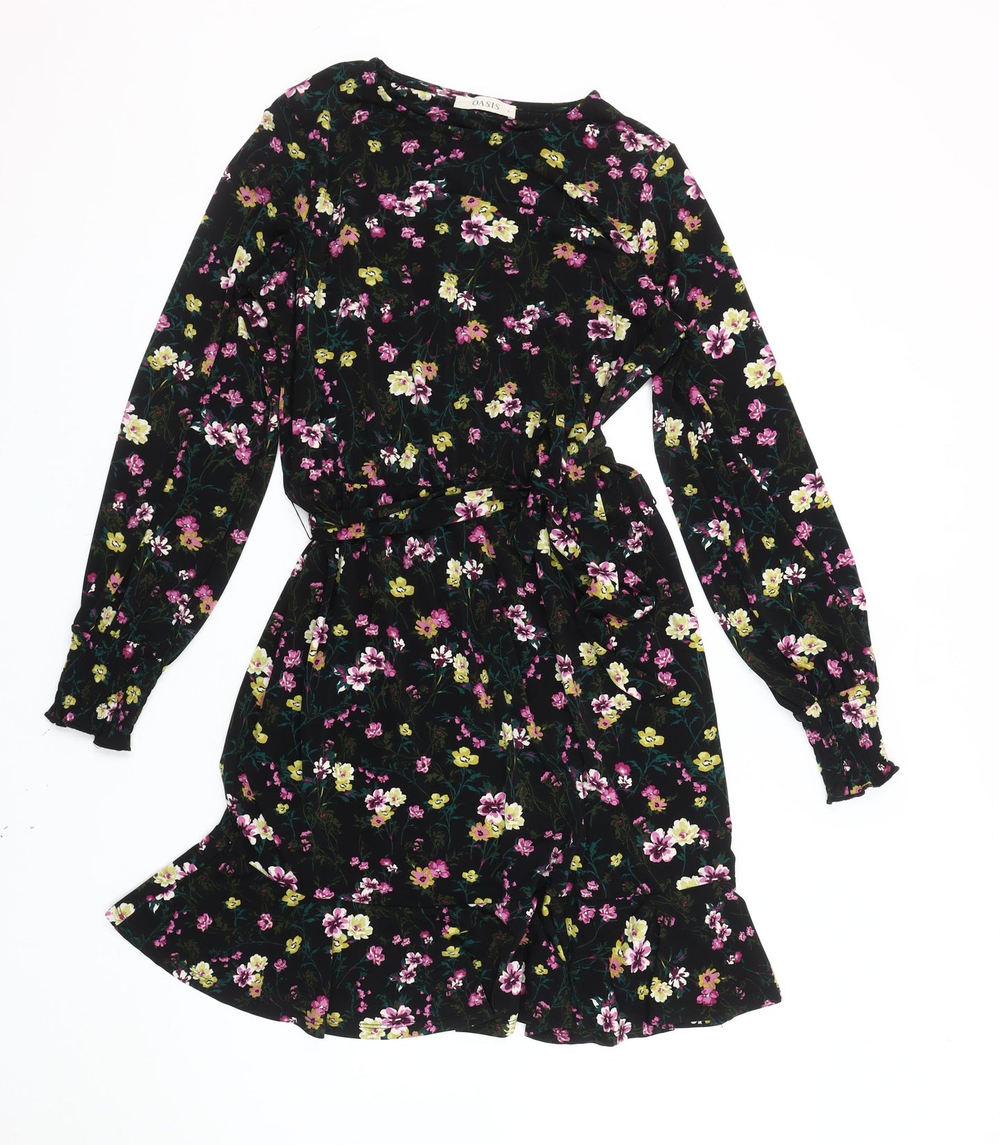 Oasis Women's Multicoloured Floral Fit & Flare Dress S