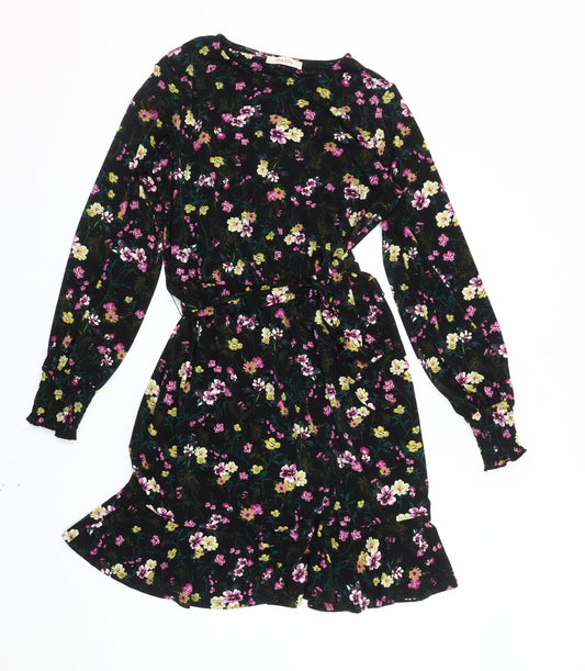 Oasis Women's Multicoloured Floral Fit & Flare Dress S