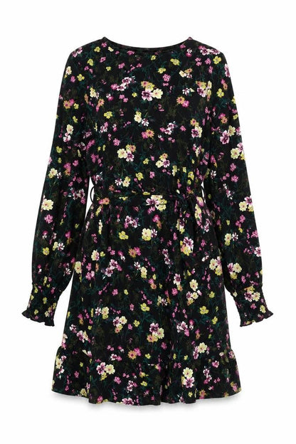 Oasis Women's Multicoloured Floral Fit & Flare Dress S
