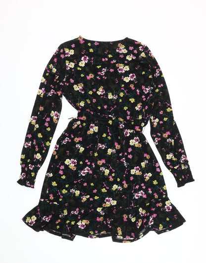 Oasis Women's Multicoloured Floral Fit & Flare Dress S