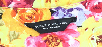 Dorothy Perkins Women's Floral Fit & Flare Dress Size 14