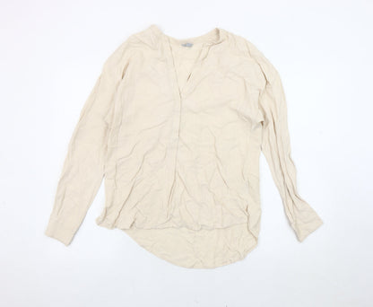 Womens UK Size 8 Jigsaw Beige  Blouse