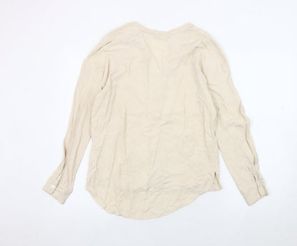 Womens UK Size 8 Jigsaw Beige  Blouse