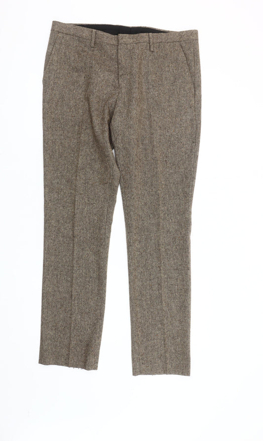 Topman Men's Brown Dress Pants 34R