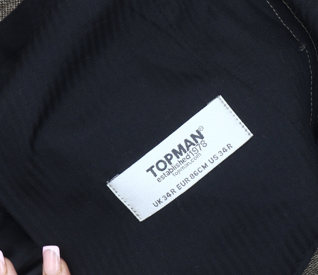 Topman Men's Brown Dress Pants 34R