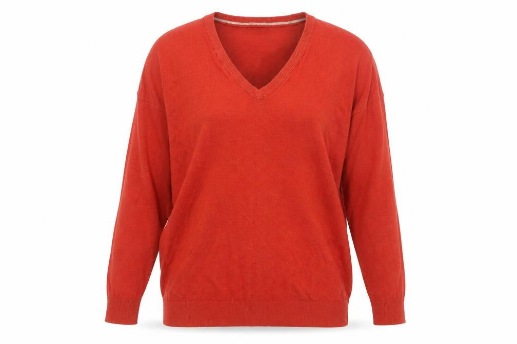 Womens UK Size 10 Warehouse Red Pullover Jumper