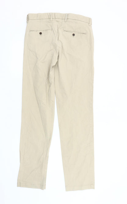 GAP Men's Beige Chino Trousers, Size 32, Regular Fit