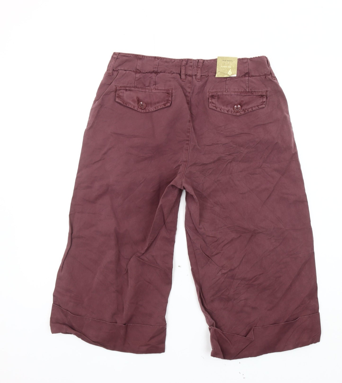 Old Navy Women's Brown Cropped Trousers Size 10