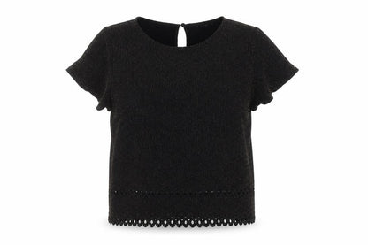 Womens UK Size 12 New Look Black Basic Blouse
