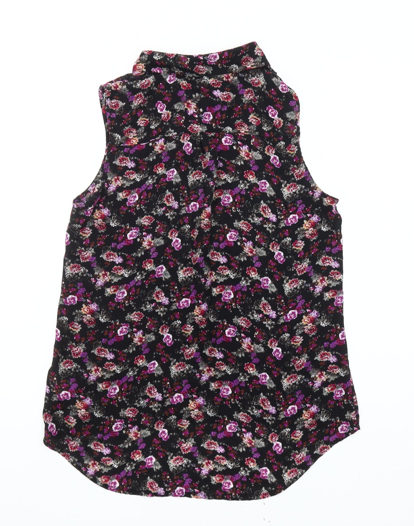 New Look Women's Floral Blouse Black Size 10