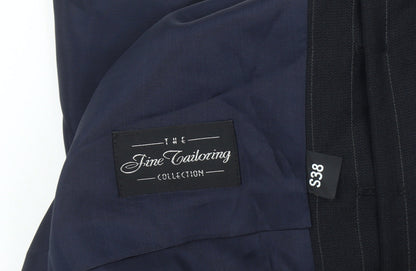 Fine Tailoring Men's Black S Waistcoat