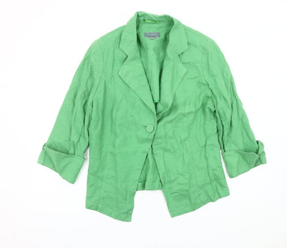 Marks and Spencer Women's Green Blazer Size 16