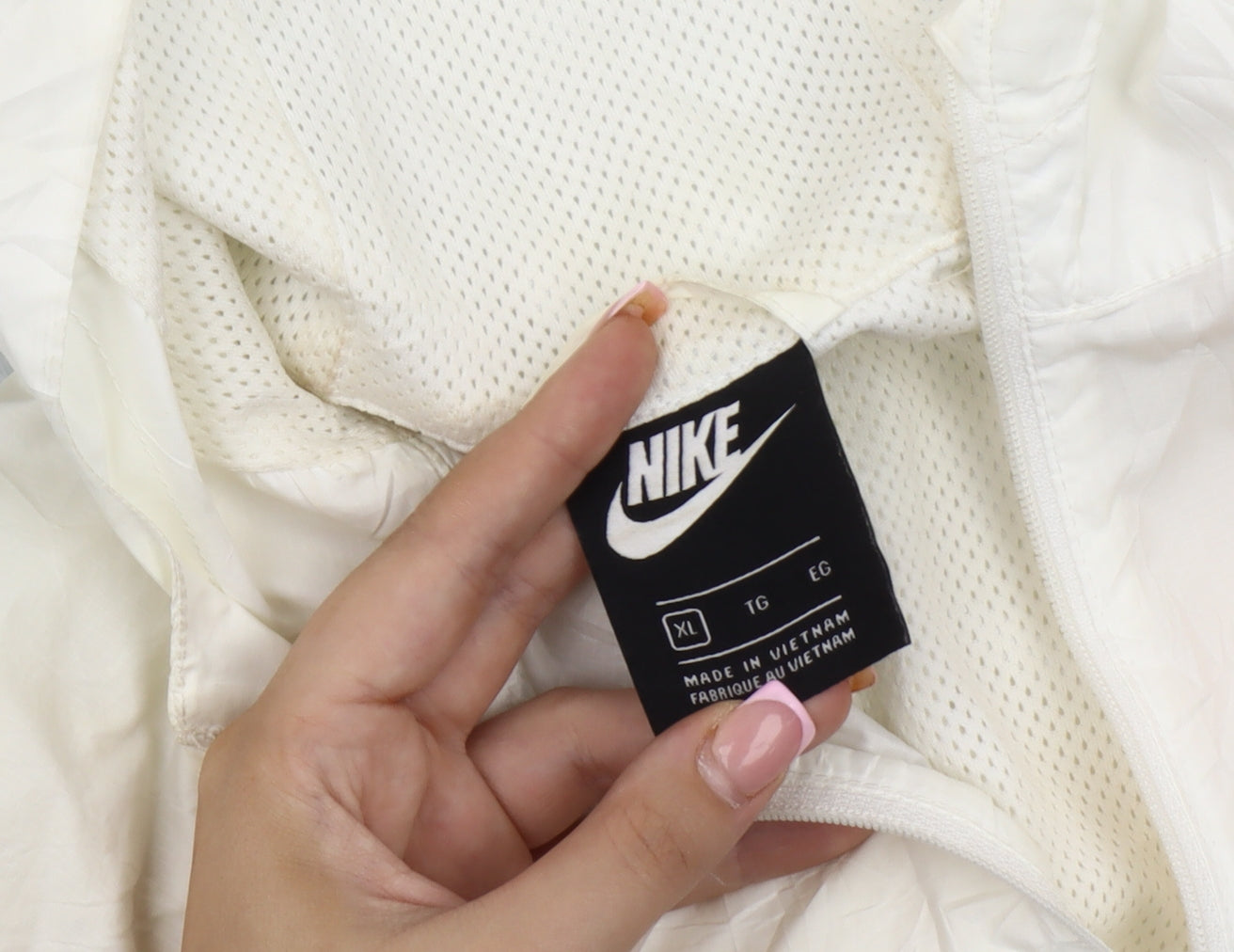 Nike Women's Multicoloured XL Hooded Windbreaker Jacket