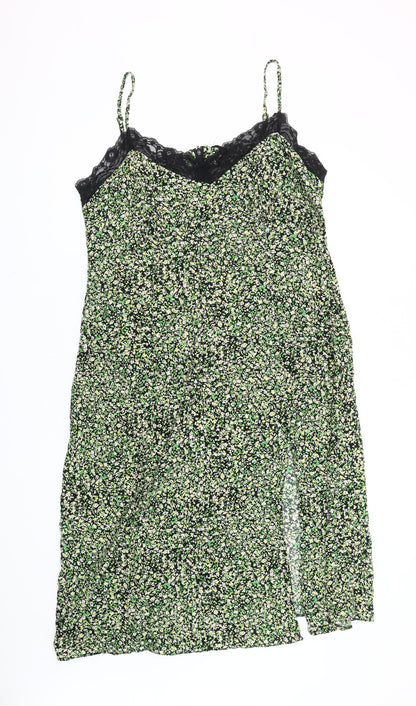 New Look Women's Floral Slip Dress - Multicoloured Viscose 18