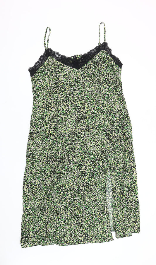 New Look Women's Floral Slip Dress - Multicoloured Viscose 18
