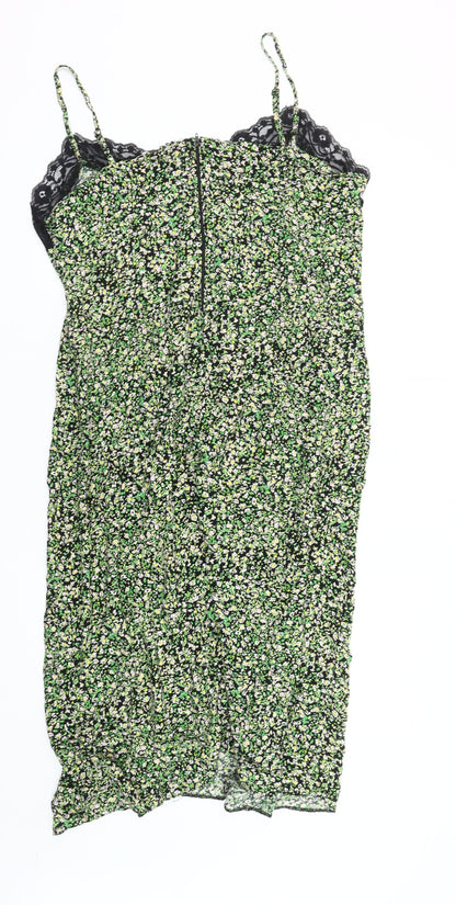 New Look Women's Floral Slip Dress - Multicoloured Viscose 18